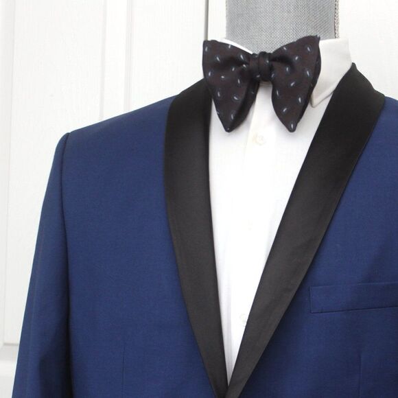 Mens Self-tied Big Butterfly bowtie S555 - Picture 8 of 16